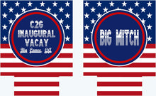 Load image into Gallery viewer, America Party Huggers. 'Merica Birthday Coolies! Bachelor Party Gifts. 'Merica Birthday Favors. Flag Party Huggers.