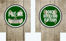 Load image into Gallery viewer, Bachelor Party Woodgrain Huggers. Lake Party Huggers! Bachelor Party Favors. Wood Grain Huggers. Lake Weekend Huggers.