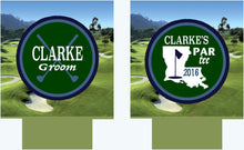 Load image into Gallery viewer, Bachelor Birthday Golf Drink Huggers. Golfer Beverage Insulators. Golf Groomsman or Birthday Party Favors. Wedding Golf Can Huggers!