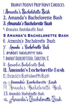 Load image into Gallery viewer, Wedding Party Stripe Coolies. Striped Bridesmaid Coolies. Monogram Bachelorette Party Favors. Personalized Wedding Party Coolies!