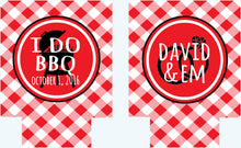 Load image into Gallery viewer, I Do BBQ Shower Huggers. BBQ Wedding Shower Favors. BBQ Party Favors. Wedding Shower Favors. Personalized Barbeque Shower Favors!