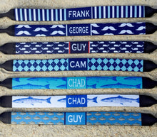 Load image into Gallery viewer, Guys Blues Personalized Neoprene Sunglass Strap