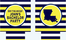 Load image into Gallery viewer, NOLA Bachelor Party Huggers. Wedding Party Huggers! Bachelor Party Gifts. New Orleans Groomsman Favors. Birthday Huggers NOLA Can Hugger