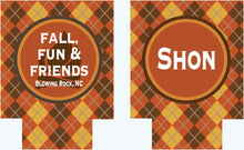 Load image into Gallery viewer, Fall Argyle Personalized Party Huggers