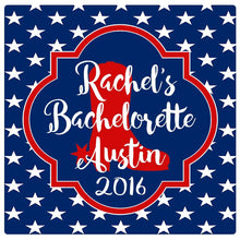 Load image into Gallery viewer, Stars and Boots Oh Shit Kits! Western Themed Hangover Recovery Totes. Personalized EMPTY Hangover bags. Patriotic Party Bags