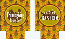 Load image into Gallery viewer, Friendsgiving Party Huggers. Thanksgiving Party Favors. Turkey Party Coolies. Thanksgiving Wedding Shower Coolies!