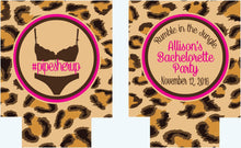 Load image into Gallery viewer, Lingerie Party Leopard Huggers. Animal Print Huggers. Leopard Bachelorette Party Favors. Personalized Party Huggers!
