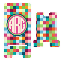 Load image into Gallery viewer, Bright Squares Phone Stand