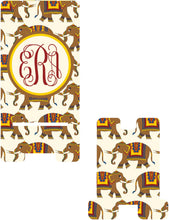 Load image into Gallery viewer, Indian Elephants Monogram Cell Phone Stand. Cell Phone Stand, Phone holder for Dorm Rooms, College, Back to School