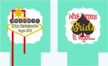 Load image into Gallery viewer, Vegas Party Huggers. Vegas Girl's weekend Huggers. Vegas Wedding Favors. Vegas Bachelorette or Birthday Party Favors.