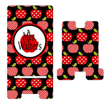 Load image into Gallery viewer, Teacher's Apples Cell Phone Stand. Custom teacher's gift! Personalized teacher gift! Student teacher gift! Teacher Appreciation gift!