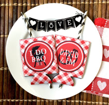 Load image into Gallery viewer, I Do BBQ Shower Huggers. BBQ Wedding Shower Favors. BBQ Party Favors. Wedding Shower Favors. Personalized Barbeque Shower Favors!