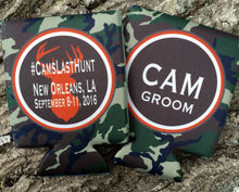 Load image into Gallery viewer, Camo Party Huggers. Guy's Birthday Huggers! Bachelor Party Camo Favors too! Camouflage Party favors. Camo party favors! Camo birthday!