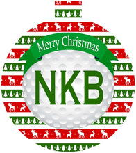 Load image into Gallery viewer, Golf Ball Personalized Ornament