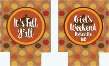 Load image into Gallery viewer, Fall Personalized Party Huggers