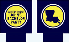 Load image into Gallery viewer, NOLA Bachelor Party Huggers. Wedding Party Huggers! Bachelor Party Gifts. New Orleans Groomsman Favors. Birthday Huggers NOLA Can Hugger