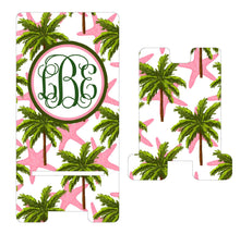 Load image into Gallery viewer, Palm Tree and Starfish Phone Stand