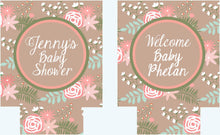 Load image into Gallery viewer, Floral Party Huggers. Rustic Monogram Bridal Shower or Bachelorette Party Favors. Girl's Weekend Favors.