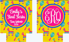 Load image into Gallery viewer, Fiesta Party Can Huggers. Bachelorette Fiesta Favors. Mexican Vacation Favors. Pinata Birthday Party Fiesta Can Coolers! Final Fiesta Favors