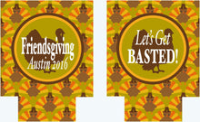 Load image into Gallery viewer, Friendsgiving Party Huggers. Thanksgiving Party Favors. Turkey Party Coolies. Thanksgiving Wedding Shower Coolies!