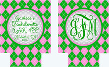 Load image into Gallery viewer, Golf Party Drink Hugger. Monogram Golf Bachelorette or Birthday Party Favors. Personalized Golf Beverage Insulator!