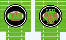 Load image into Gallery viewer, Football Huggers. Football Party Favors. Superbowl Party Gifts. Custom Football Birthday Party Favors. Personalized Football Coolies!