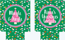 Load image into Gallery viewer, Christmas Party Huggers. Personalized Christmas Bachelorette Favors. Monogrammed Christmas Party favors. Christmas Wedding Shower Huggers!