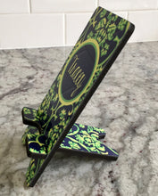 Load image into Gallery viewer, French Country Cell Phone Stand. Custom Cell Phone Stand. Great wedding shower gift! Teacher gift, gift for mom! Personalized gift!