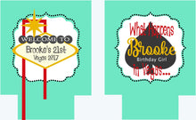 Load image into Gallery viewer, Vegas Party Huggers. Vegas Girl's weekend Huggers. Vegas Wedding Favors. Vegas Bachelorette or Birthday Party Favors.