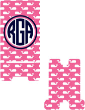 Load image into Gallery viewer, Whales Pink Phone Stand
