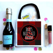 Load image into Gallery viewer, Buffalo Plaid Personalized Party Bags