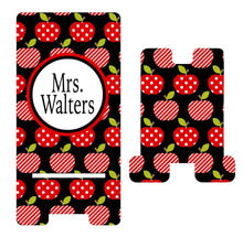 Load image into Gallery viewer, Teacher's Apples Cell Phone Stand. Custom teacher's gift! Personalized teacher gift! Student teacher gift! Teacher Appreciation gift!