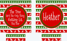 Load image into Gallery viewer, Christmas Party Huggers. Personalized Christmas Family Party Favors.Christmas Birthday or Bachelorette Favors. Christmas Wedding Shower!