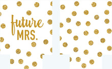 Load image into Gallery viewer, Gold and Black Polka Dot Huggers. Bachelorette or Birthday Huggers. Gold "Glitter" and Black Girl's Weekend Favors.