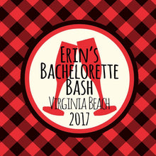 Load image into Gallery viewer, Champagne Buffalo Plaid Hangover Bags