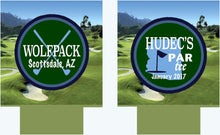 Load image into Gallery viewer, Bachelor Birthday Golf Drink Huggers. Golfer Beverage Insulators. Golf Groomsman or Birthday Party Favors. Wedding Golf Can Huggers!