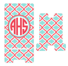 Load image into Gallery viewer, Ikat Cell Phone Stand. Personalized Cell Phone Stand, Great custom Gift! Personalized iPhone dock. Custom Cell stand