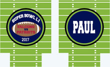Load image into Gallery viewer, Football Huggers. Football Party Favors. Superbowl Party Gifts. Custom Football Birthday Party Favors. Personalized Football Coolies!