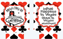Load image into Gallery viewer, Vegas Party Huggers. Vegas Bachelorette or Birthday Girl's weekend Favors. Vegas Bachelorette Party Favors. Custom vegas Party huggers.