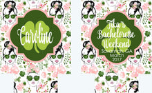 Load image into Gallery viewer, St Patrick's Day Party Favors. St Patricks Bachelorette Koolies. Monogram Irish Party Favors. Personalized Can Coolers!