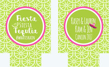 Load image into Gallery viewer, Limes Fiesta Party Huggers. Fiesta Bachelorette or Birthday Coolies. Personalized Fiesta Huggers. Mexican Wedding Shower Huggers!