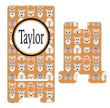 Load image into Gallery viewer, Dog Lover Personalized Cell Phone Stand. Dog themed Cell Phone Stand, Custom Dog Gift! Great Dog Lover gift!