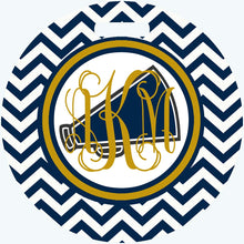 Load image into Gallery viewer, Cheerleading Bag Tag. Perfect on a Cheer bag or luggage! Monogrammed team or Coaches gift Custom colors!