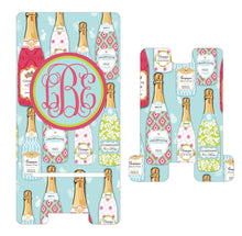 Load image into Gallery viewer, Champagne Cell Phone Stand. Custom Cell Phone Stand, Mother's Day Gift! Gift for the Wine Lover! Champagne themed gift! Bride to Be gift!