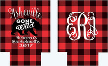 Load image into Gallery viewer, Buffalo Plaid Personalized Party Huggers