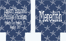 Load image into Gallery viewer, Starfish Party Huggers. Preppy Bachelorette or Birthday Beach Huggers. Monogram Bachelorette Party Favors. Personalized Beach Huggers!