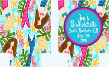 Load image into Gallery viewer, Colorful Mermaid Party Huggers. Mermaid Bachelorette or Birthday Party Favors. Custom Mermaid Vacation or Bachelorette Party Favors.