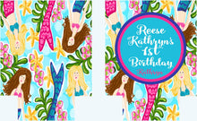 Load image into Gallery viewer, Colorful Mermaid Party Huggers. Mermaid Bachelorette or Birthday Party Favors. Custom Mermaid Vacation or Bachelorette Party Favors.