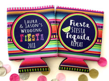 Load image into Gallery viewer, Fiesta Party Huggers. Fiesta Vacation Coolies. Mexican Pinata Party Favors. Fiesta Birthday Party Favors! Bachelorette Down to Fiesta!