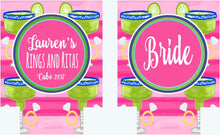 Load image into Gallery viewer, Rings and Ritas Bachelorette or Birthday Party Huggers. Tropical Bachelorette Party Huggers. Bachelorette Fiesta Party Favors.
